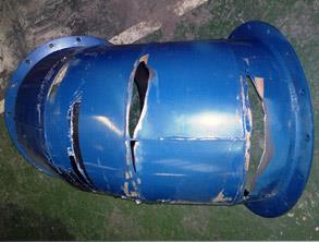 穿孔管弯头受到磨损 穿孔管弯头受到磨损