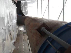 管道外壁的普通腐蚀,造成壁厚减少 管道外壁的普通腐蚀,造成壁厚减少